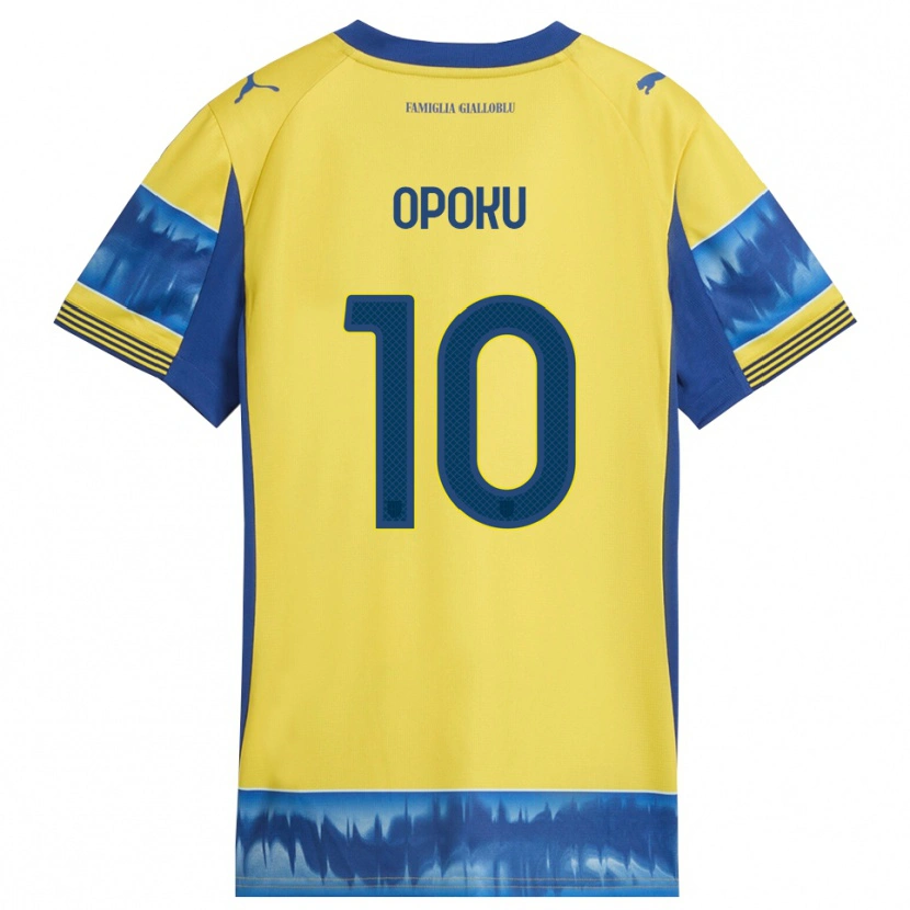 Danxen Donna Maglia Mama Opoku #10 Giallo Blu Kit Gara Away 2025/26 Maglietta