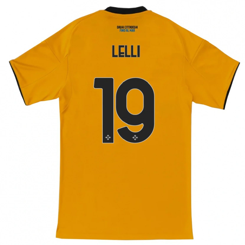 Danxen Donna Maglia Roberto Lelli #19 Arancione Blu Kit Gara Away 2025/26 Maglietta