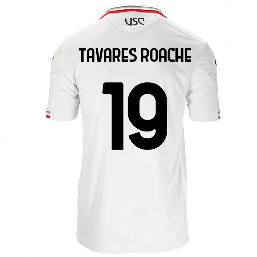 Danxen Donna Maglia Carter Tavares Roache #19 Bianco Rosso Kit Gara Away 2025/26 Maglietta