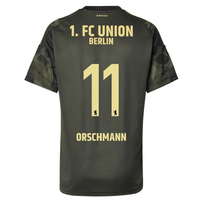 Danxen Donna Maglia Dina Orschmann #11 Verde Scuro Nero Kit Gara Away 2025/26 Maglietta