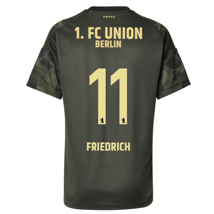 Danxen Donna Maglia Julien Friedrich #11 Verde Scuro Nero Kit Gara Away 2025/26 Maglietta
