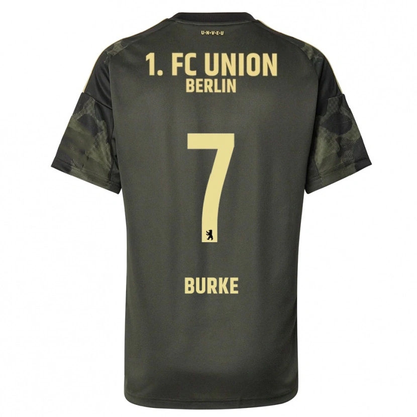 Danxen Donna Maglia Oliver Burke #7 Verde Scuro Nero Kit Gara Away 2025/26 Maglietta