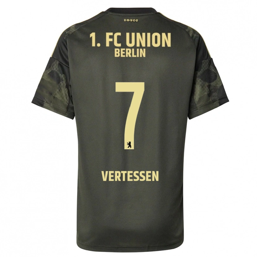 Danxen Donna Maglia Yorbe Vertessen #7 Verde Scuro Nero Kit Gara Away 2025/26 Maglietta