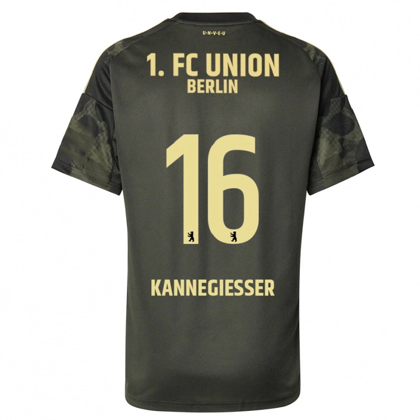 Danxen Donna Maglia Tom Kannegießer #16 Verde Scuro Nero Kit Gara Away 2025/26 Maglietta