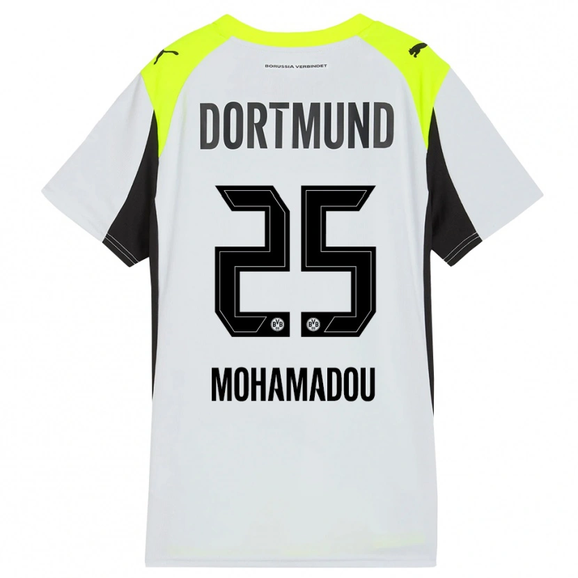 Danxen Donna Maglia Hamzath Mohamadou #25 Giallo Fluorescente Kit Gara Away 2025/26 Maglietta