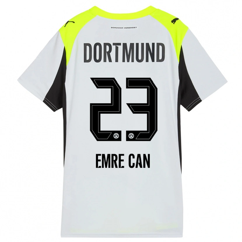 Danxen Donna Maglia Emre Can #23 Giallo Fluorescente Kit Gara Away 2025/26 Maglietta