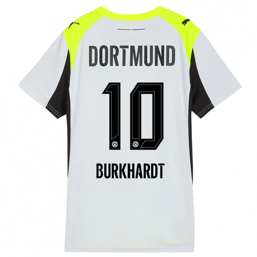 Danxen Donna Maglia Till Burkhardt #10 Giallo Fluorescente Kit Gara Away 2025/26 Maglietta