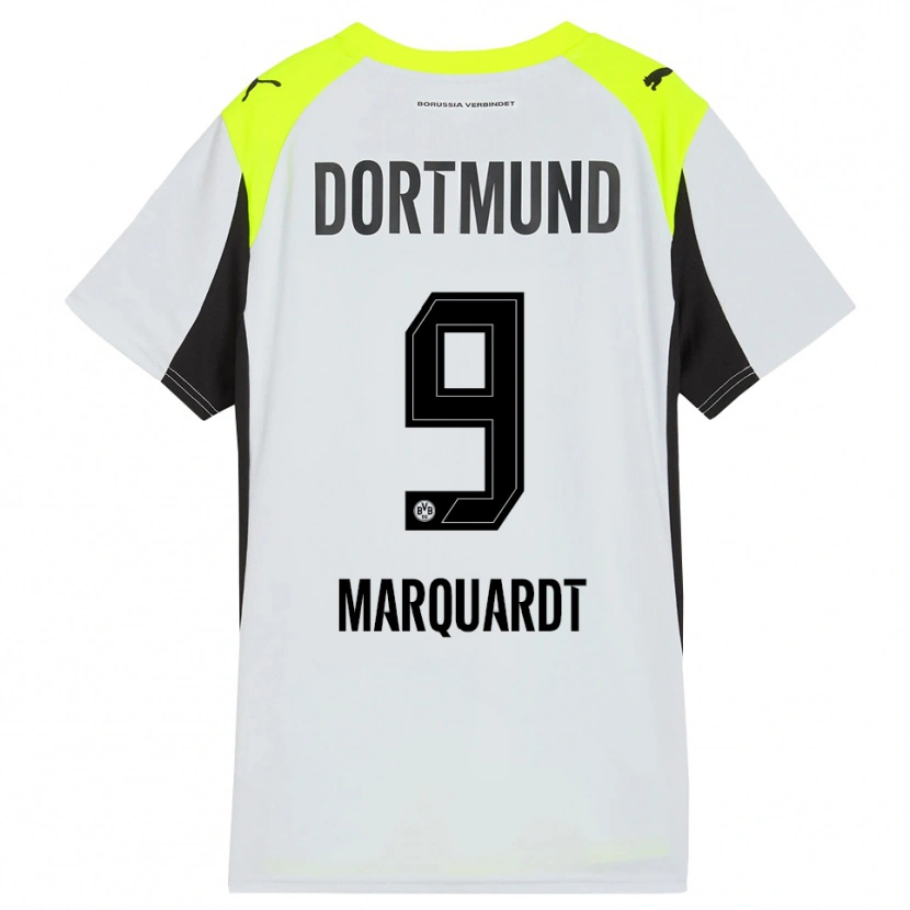 Danxen Donna Maglia Dana Marquardt #9 Giallo Fluorescente Kit Gara Away 2025/26 Maglietta