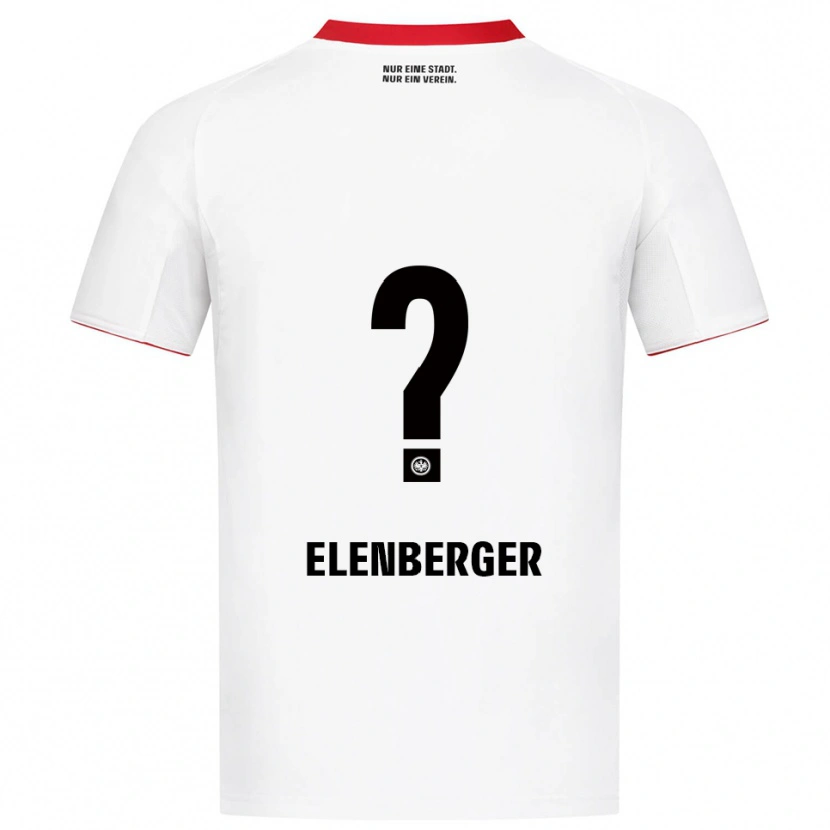 Danxen Donna Maglia Samuel Elenberger #0 Bianco Rosso Kit Gara Away 2025/26 Maglietta