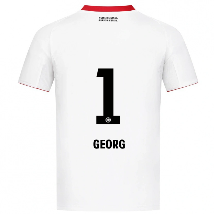 Danxen Donna Maglia Hannes Georg #1 Bianco Rosso Kit Gara Away 2025/26 Maglietta