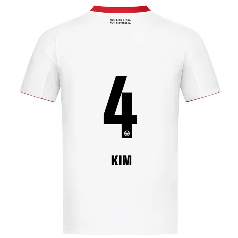 Danxen Donna Maglia Yoon-Do Kim #4 Bianco Rosso Kit Gara Away 2025/26 Maglietta