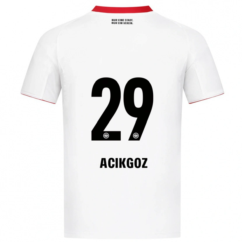Danxen Donna Maglia Dilara Acikgoz #29 Bianco Rosso Kit Gara Away 2025/26 Maglietta