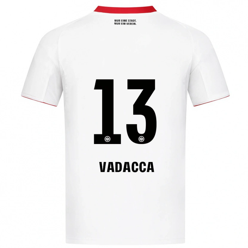 Danxen Donna Maglia Gianni Vadacca #13 Bianco Rosso Kit Gara Away 2025/26 Maglietta