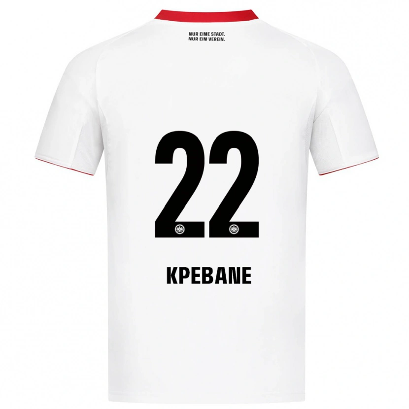 Danxen Donna Maglia Tamiou Kpebane #22 Bianco Rosso Kit Gara Away 2025/26 Maglietta