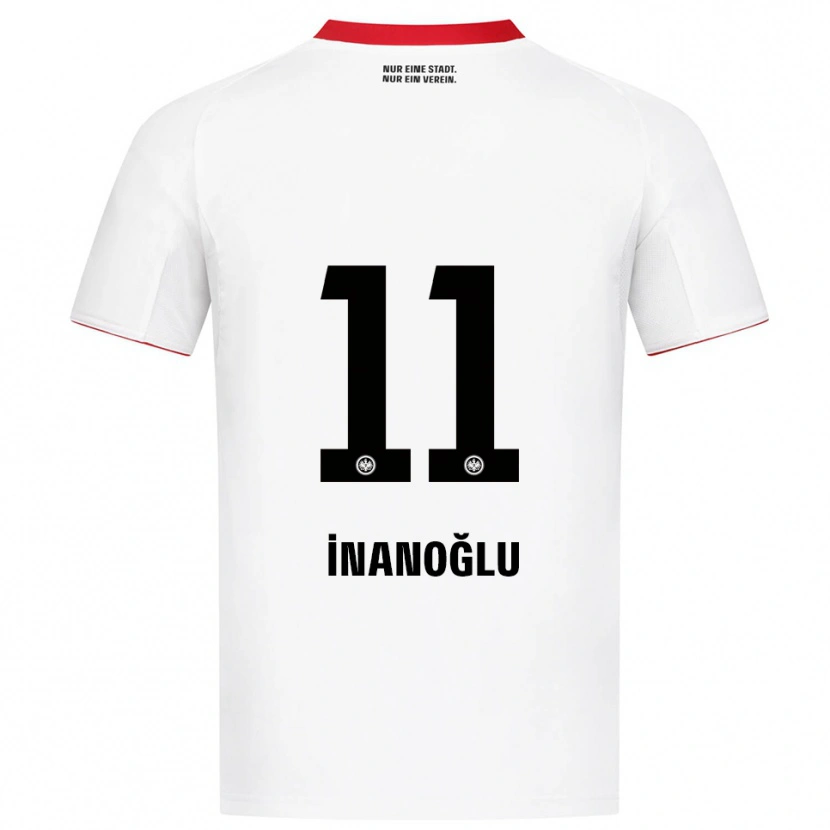 Danxen Donna Maglia Kaan İnanoğlu #11 Bianco Rosso Kit Gara Away 2025/26 Maglietta