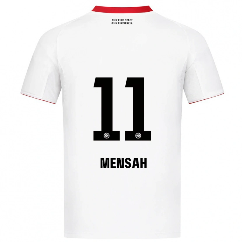 Danxen Donna Maglia Keziah Oteng-Mensah #11 Bianco Rosso Kit Gara Away 2025/26 Maglietta