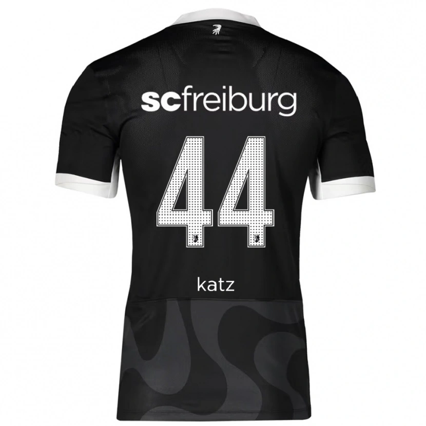 Danxen Donna Maglia Kilian Katz #44 Nero Bianco Kit Gara Away 2025/26 Maglietta