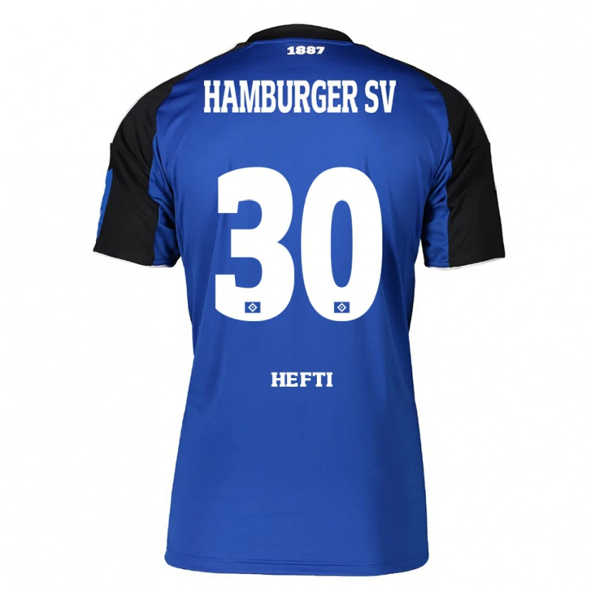 Danxen Donna Maglia Silvan Hefti #30 Blu Nero Kit Gara Away 2025/26 Maglietta