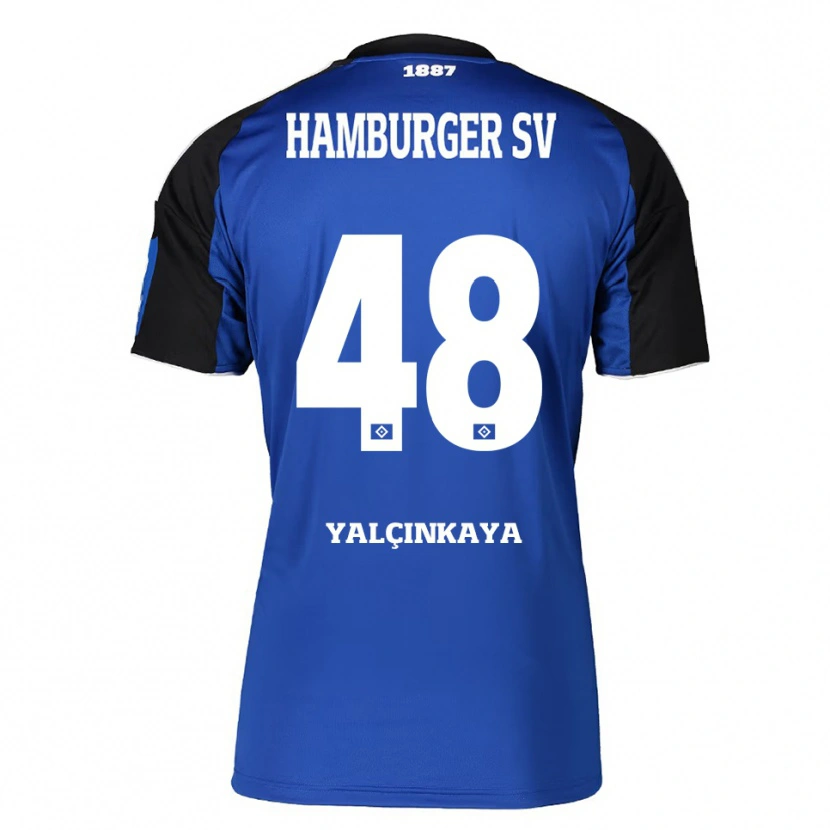 Danxen Donna Maglia Bilal Yalcinkaya #48 Blu Nero Kit Gara Away 2025/26 Maglietta
