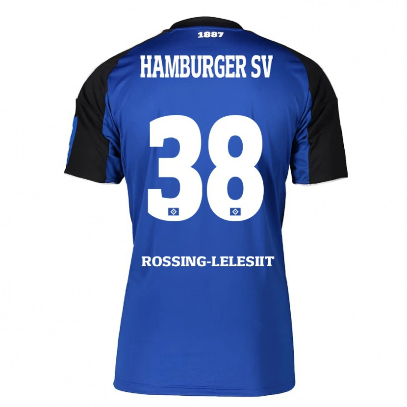 Danxen Donna Maglia Alexander Røssing-Lelesiit #38 Blu Nero Kit Gara Away 2025/26 Maglietta