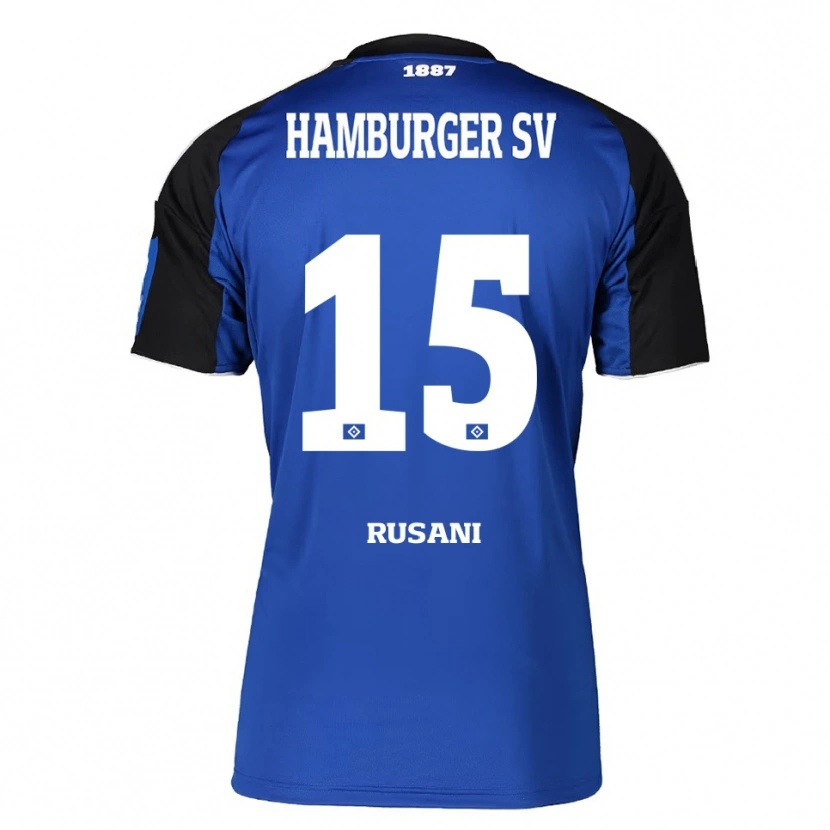 Danxen Donna Maglia Yasin Rusani #15 Blu Nero Kit Gara Away 2025/26 Maglietta