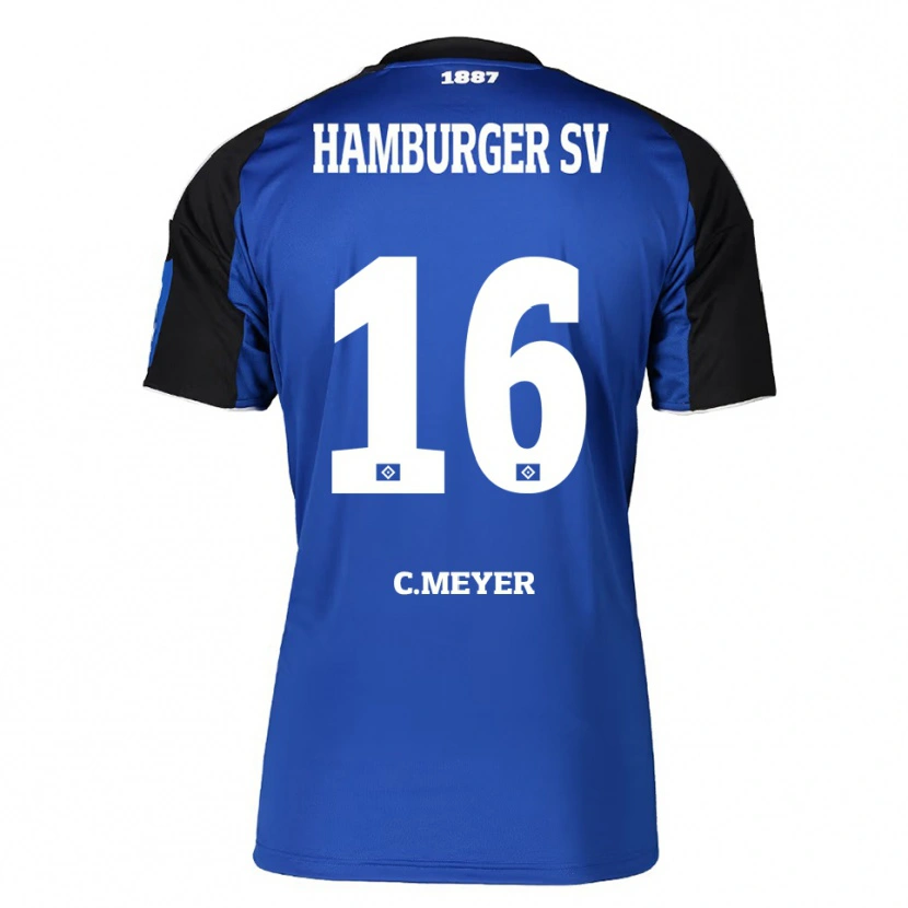Danxen Donna Maglia Christin Meyer #16 Blu Nero Kit Gara Away 2025/26 Maglietta