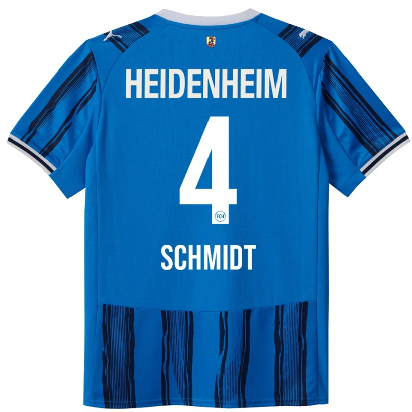 Danxen Donna Maglia Luke Schmidt #4 Blu Blu Navy Kit Gara Away 2025/26 Maglietta