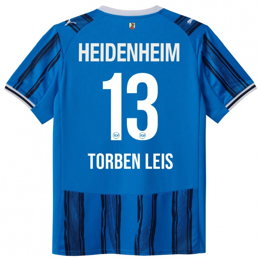 Danxen Donna Maglia Torben Leis #13 Blu Blu Navy Kit Gara Away 2025/26 Maglietta