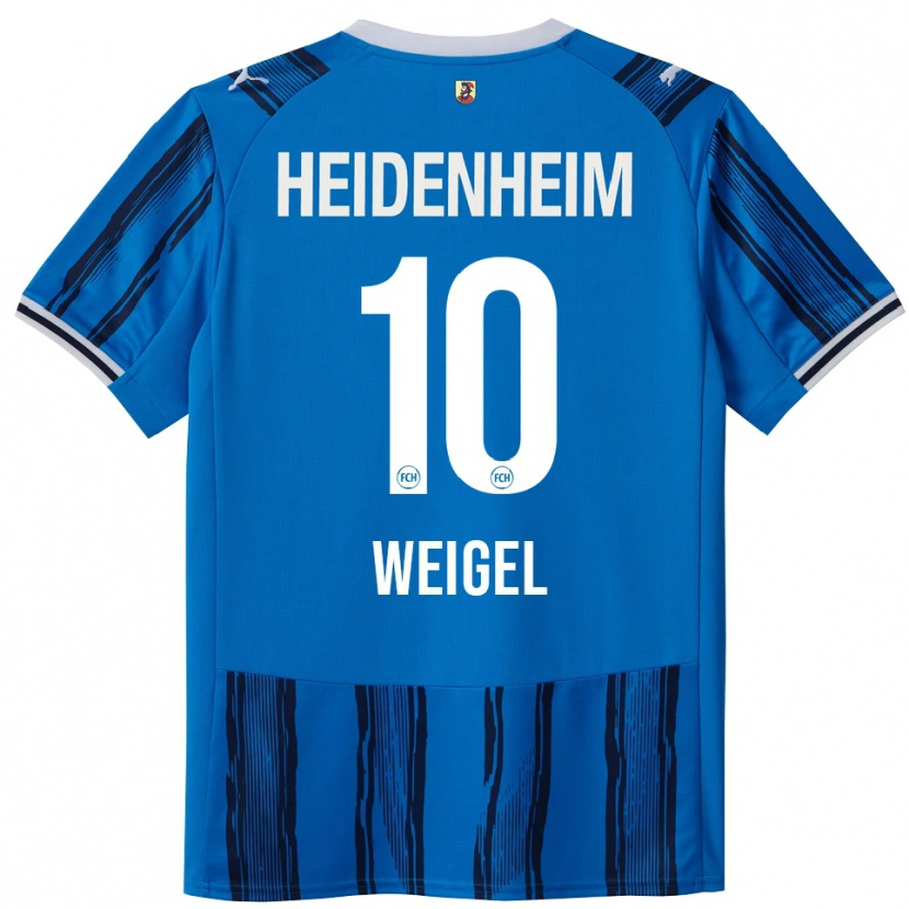 Danxen Donna Maglia Tobias Weigel #10 Blu Blu Navy Kit Gara Away 2025/26 Maglietta