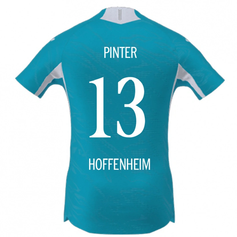 Danxen Donna Maglia Valentein Pinter #13 Azzurro Kit Gara Away 2025/26 Maglietta