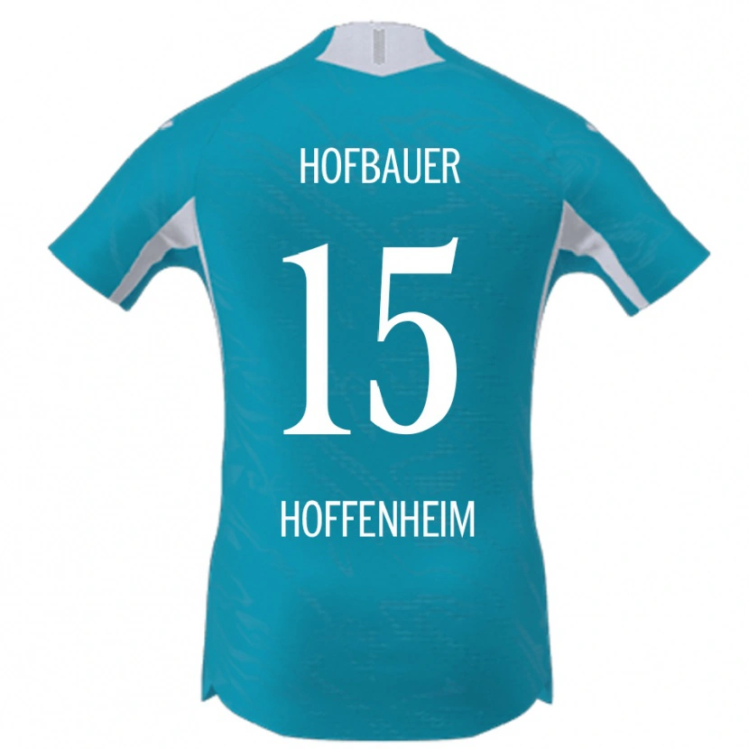 Danxen Donna Maglia Anton Hofbauer #15 Azzurro Kit Gara Away 2025/26 Maglietta