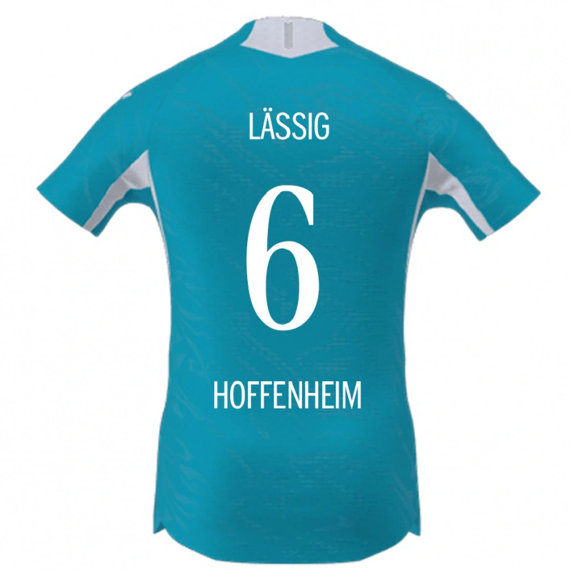 Danxen Donna Maglia Valentin Lässig #6 Azzurro Kit Gara Away 2025/26 Maglietta
