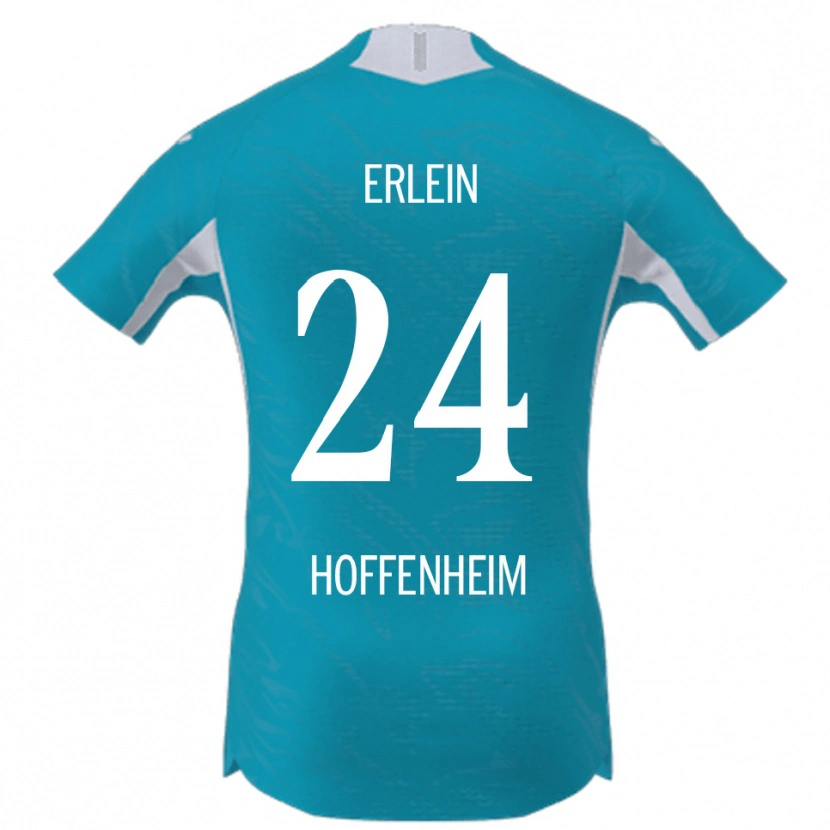 Danxen Donna Maglia Luca Erlein #24 Azzurro Kit Gara Away 2025/26 Maglietta