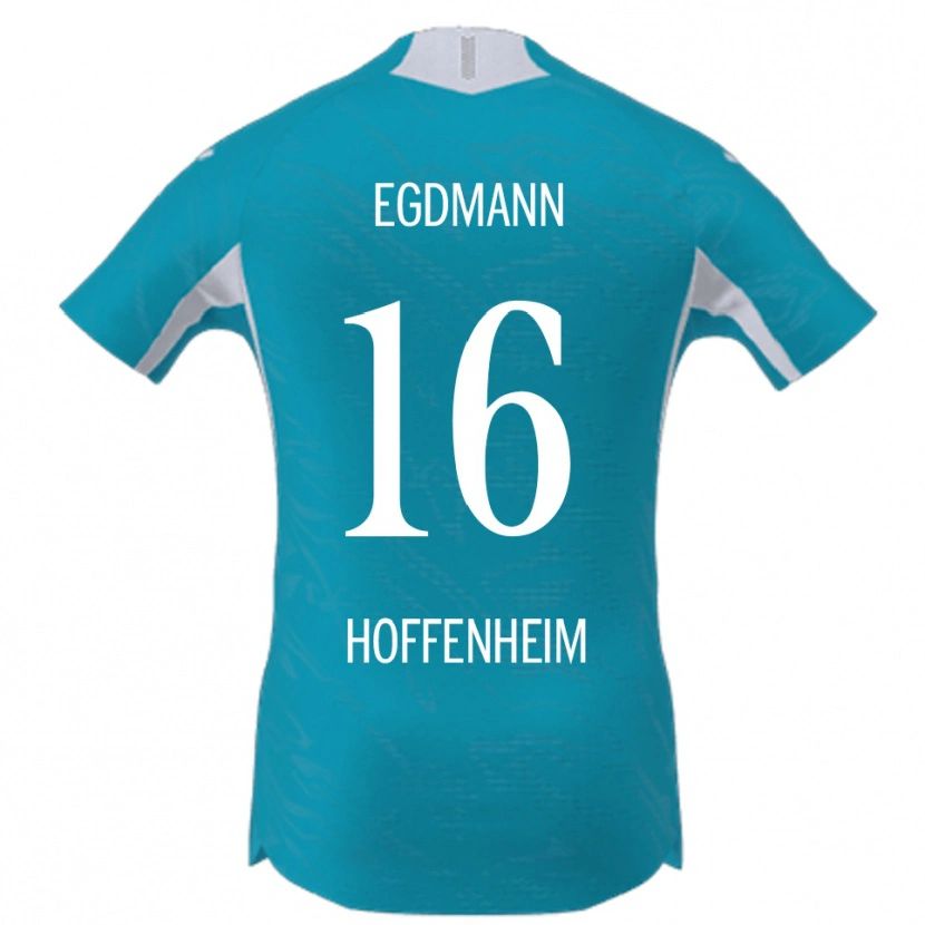 Danxen Donna Maglia Mika Egdmann #16 Azzurro Kit Gara Away 2025/26 Maglietta