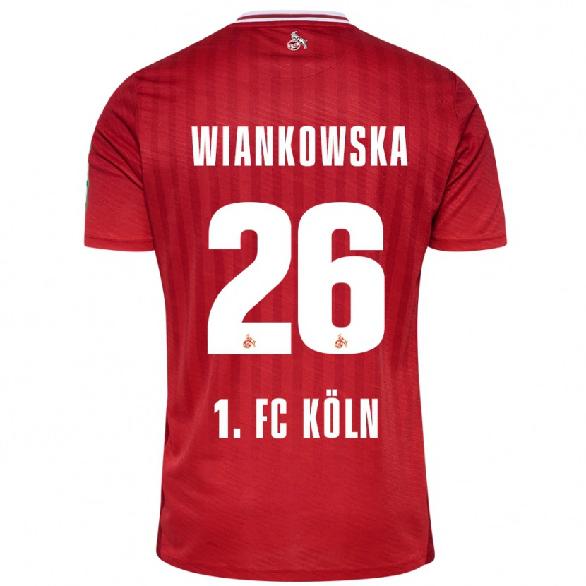 Danxen Donna Maglia Martyna Wiankow­ska #26 Rosso Bianco Kit Gara Away 2025/26 Maglietta