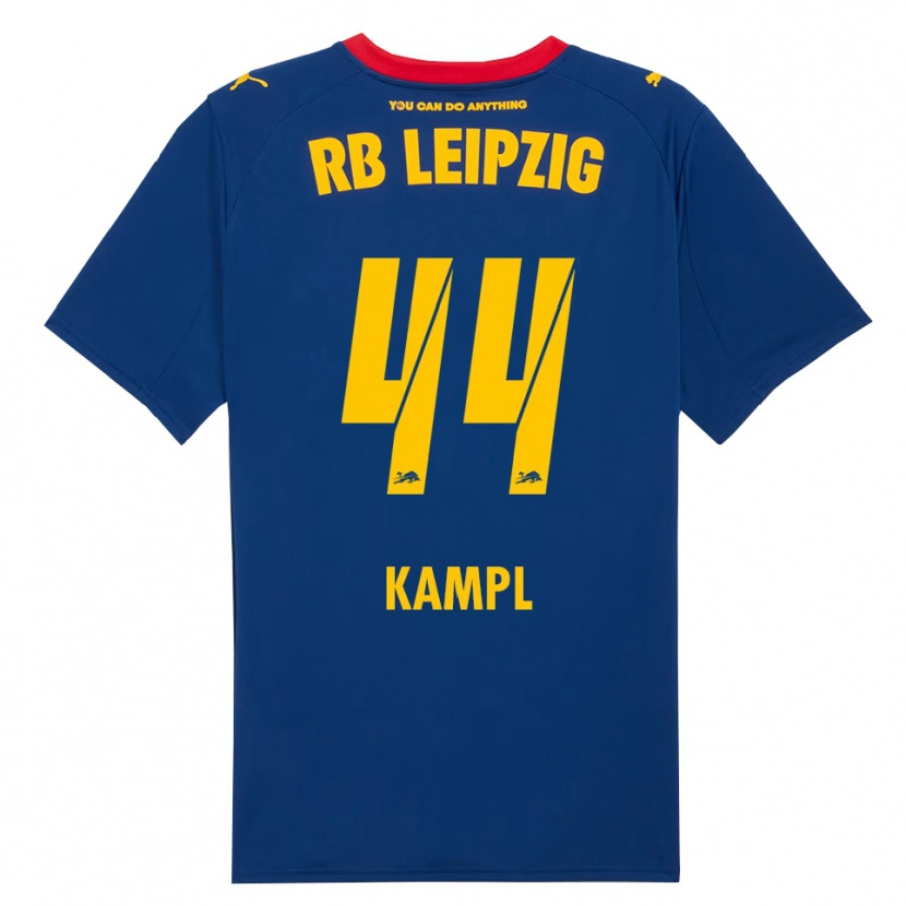Danxen Donna Maglia Kevin Kampl #44 Blu Navy Rosso Kit Gara Away 2025/26 Maglietta