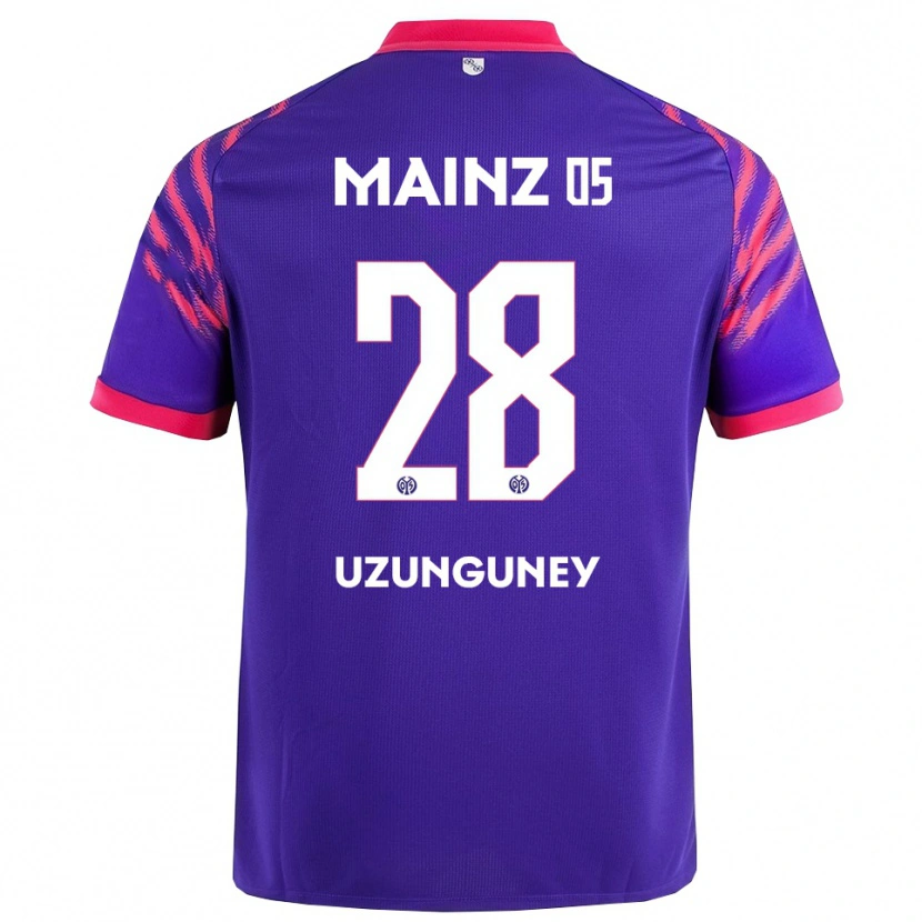 Danxen Donna Maglia Ebru Uzungüney #28 Blu Navy Rosa Kit Gara Away 2025/26 Maglietta