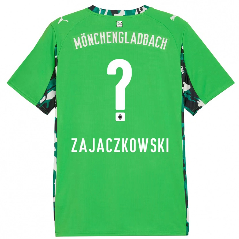 Danxen Donna Maglia Vincent Zajaczkowski #0 Verde Nero Kit Gara Away 2025/26 Maglietta