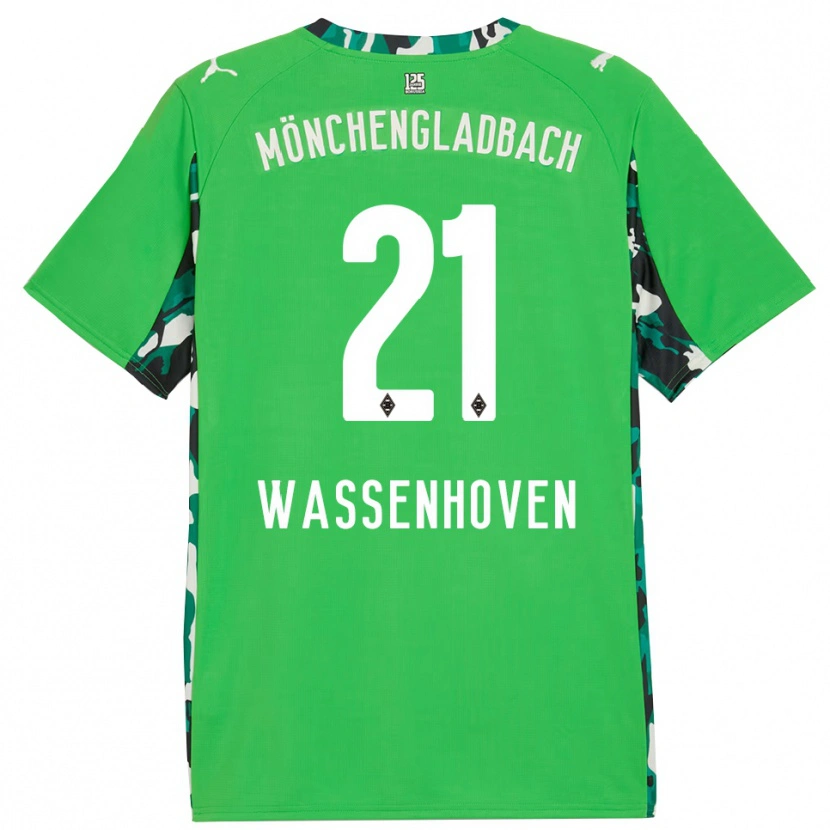 Danxen Donna Maglia Michelle Wassenhoven #21 Verde Nero Kit Gara Away 2025/26 Maglietta