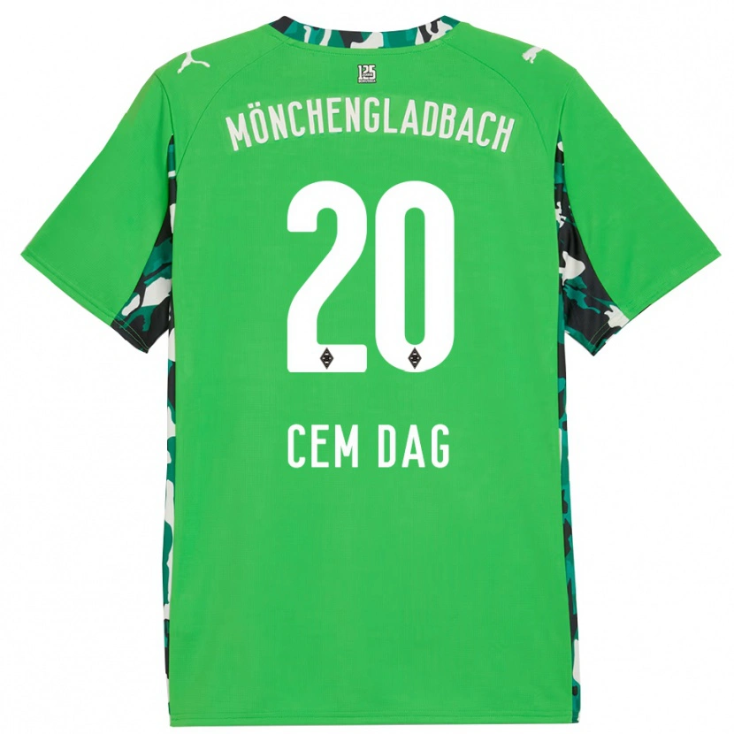 Danxen Donna Maglia Cem Dag #20 Verde Nero Kit Gara Away 2025/26 Maglietta
