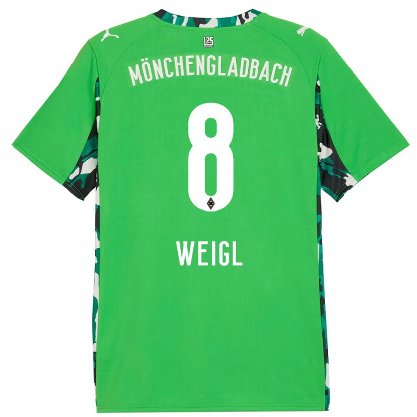 Danxen Donna Maglia Julian Weigl #8 Verde Nero Kit Gara Away 2025/26 Maglietta