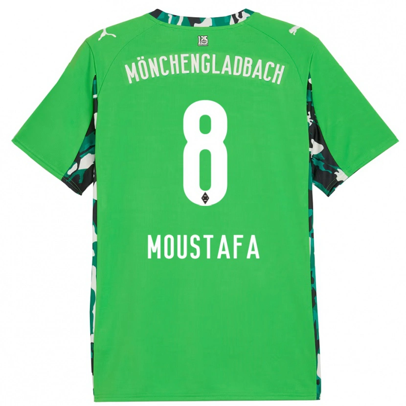Danxen Donna Maglia Moustafa Ashraf Moustafa #8 Verde Nero Kit Gara Away 2025/26 Maglietta