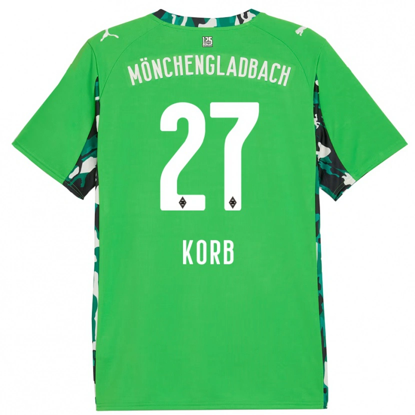 Danxen Donna Maglia Julian Korb #27 Verde Nero Kit Gara Away 2025/26 Maglietta
