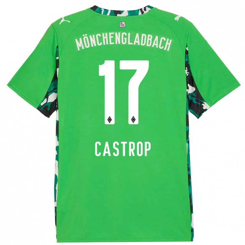 Danxen Donna Maglia Jens Castrop #17 Verde Nero Kit Gara Away 2025/26 Maglietta