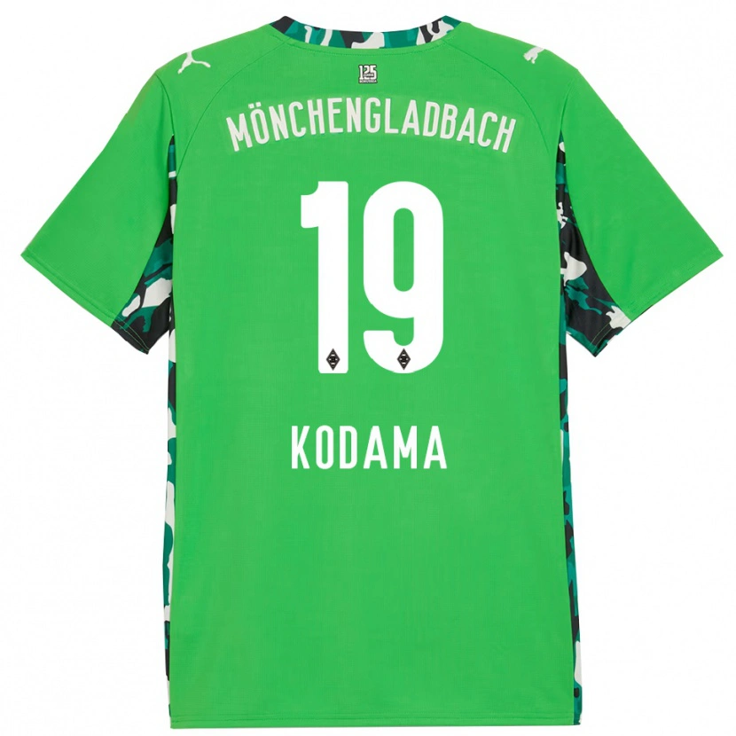 Danxen Donna Maglia Keiko Kodama #19 Verde Nero Kit Gara Away 2025/26 Maglietta