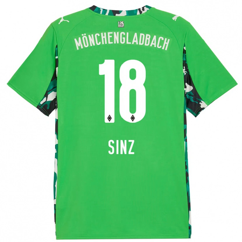 Danxen Donna Maglia Michelle Sinz #18 Verde Nero Kit Gara Away 2025/26 Maglietta