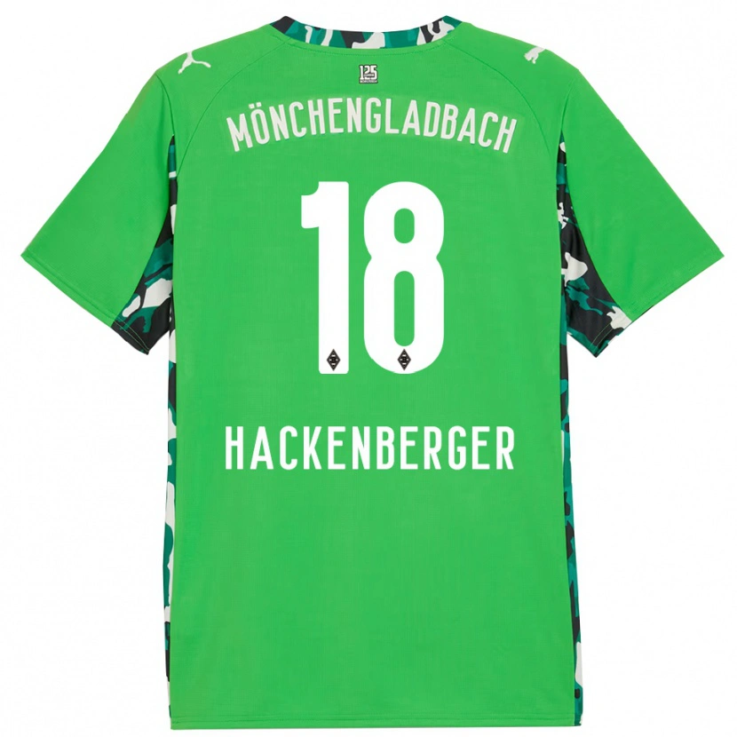 Danxen Donna Maglia Jessica Hackenberger #18 Verde Nero Kit Gara Away 2025/26 Maglietta