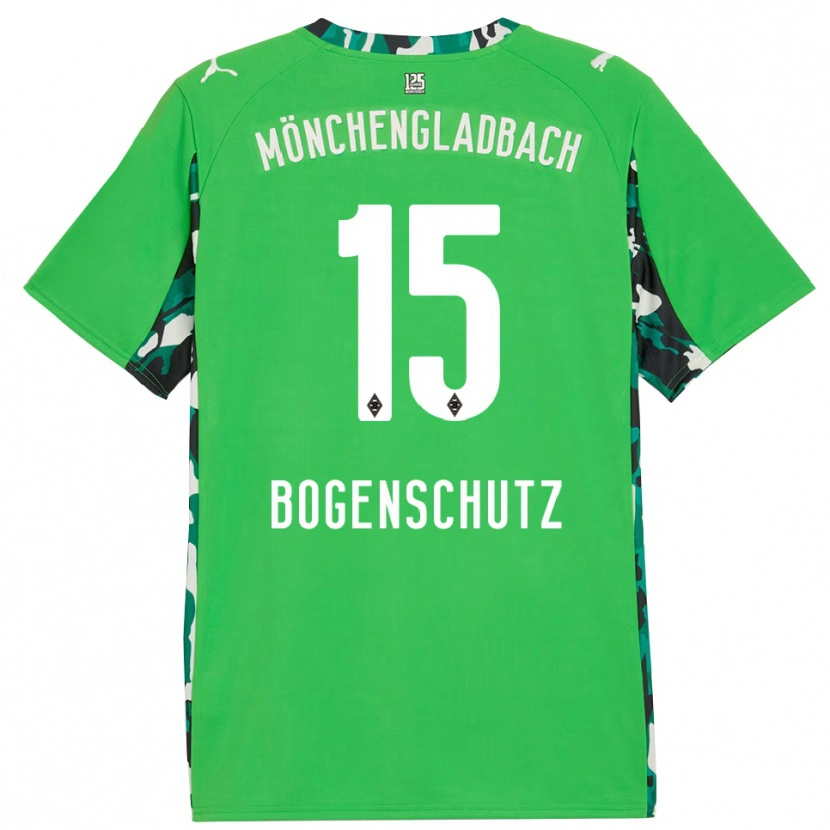 Danxen Donna Maglia Kerstin Bogenschutz #15 Verde Nero Kit Gara Away 2025/26 Maglietta
