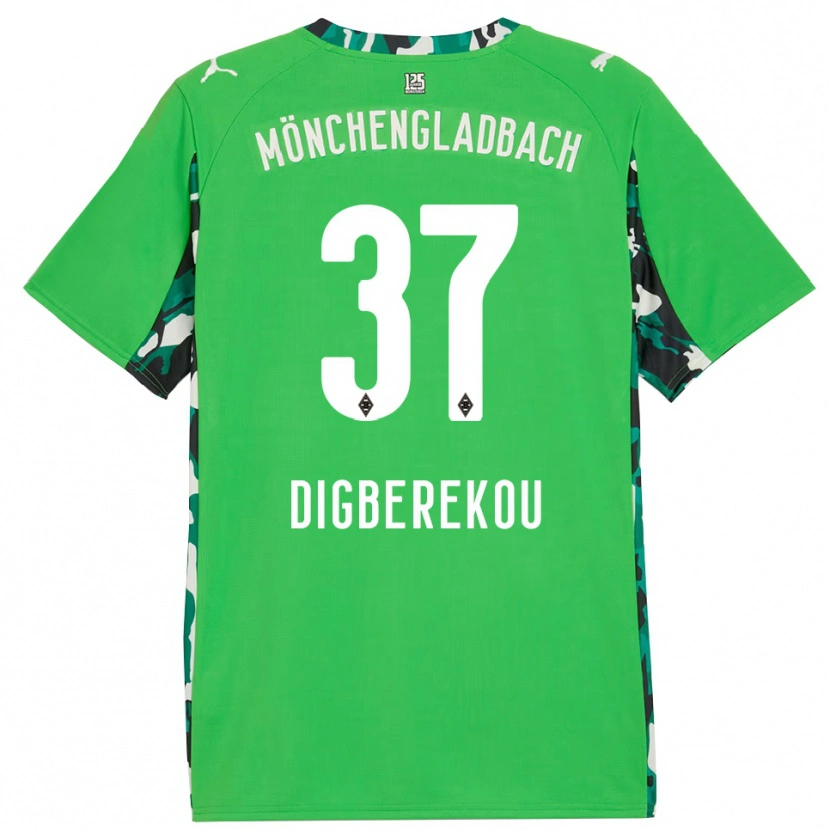 Danxen Donna Maglia Ibrahim Digberekou #37 Verde Nero Kit Gara Away 2025/26 Maglietta