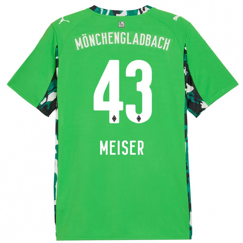 Danxen Donna Maglia Tyler Meiser #43 Verde Nero Kit Gara Away 2025/26 Maglietta